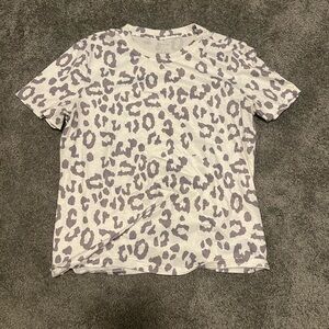 SHEIN Monochrome Animal Print Top